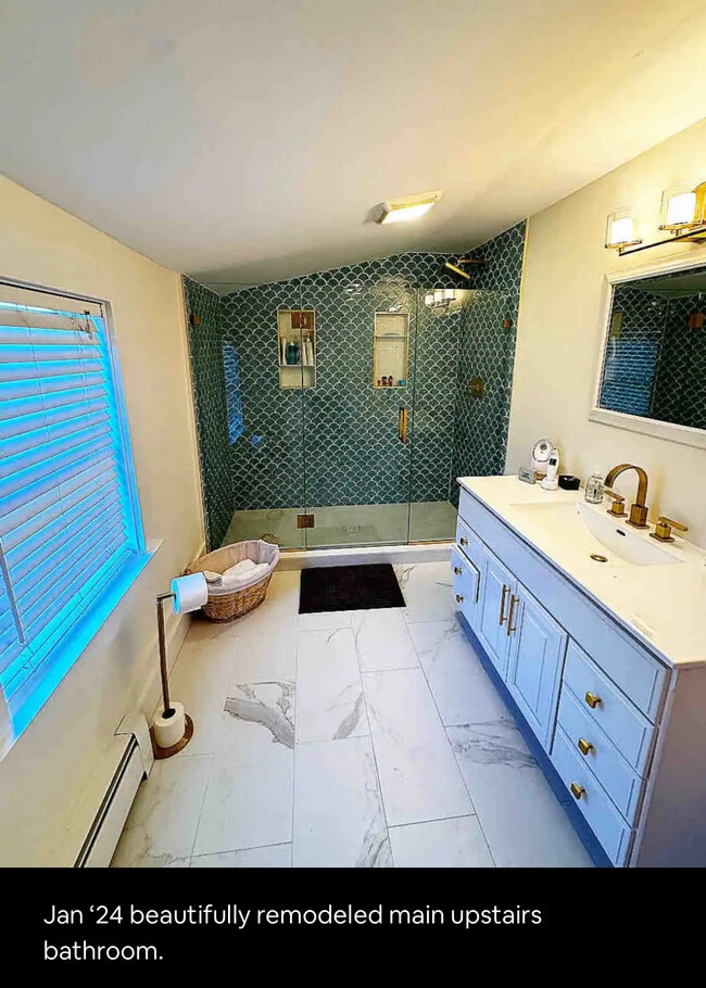 Newly remodeled upstairs bathroom - 46 Crescent Ave