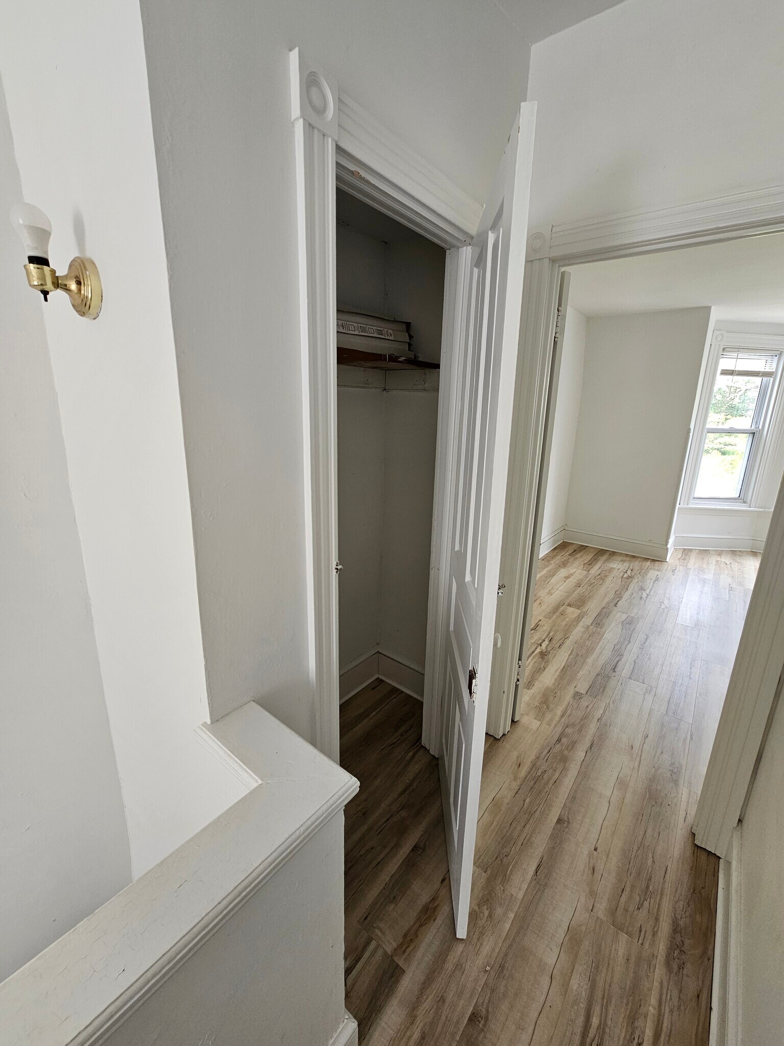 Top floor hall storage closet - 148 Clymer St