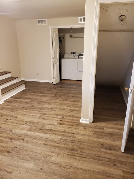 Office area with included washer and dryer and ample storage. - 4460 Santa Barbara