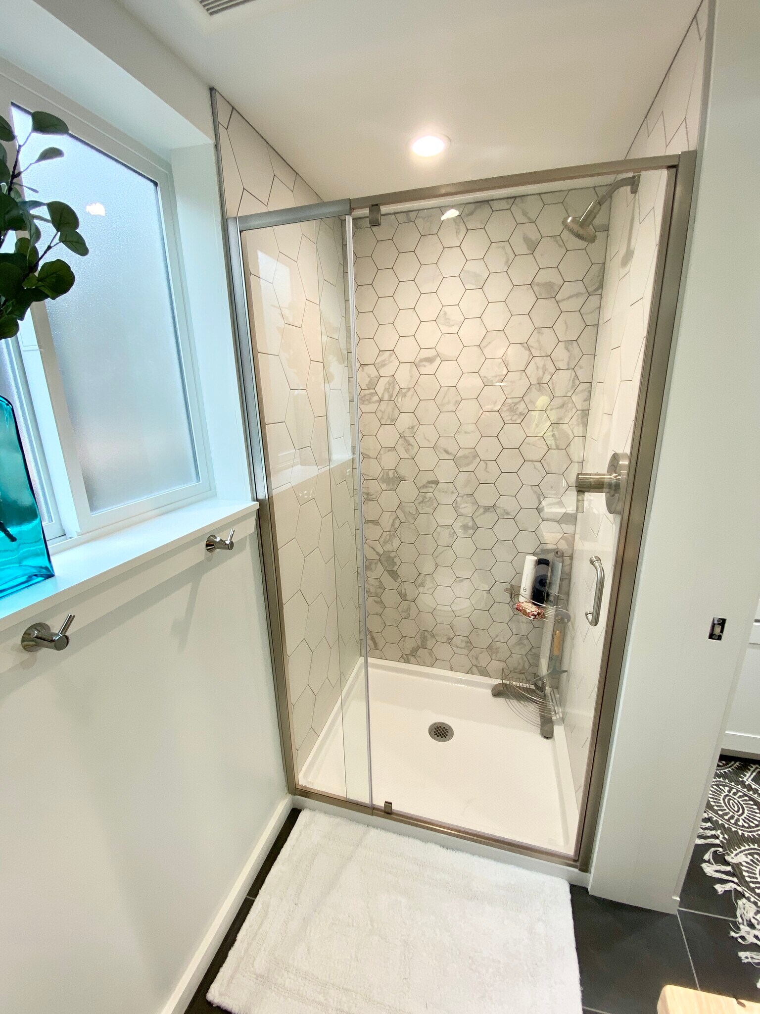 Shower with I stand hot water heater. - 4045 54th Ave SW