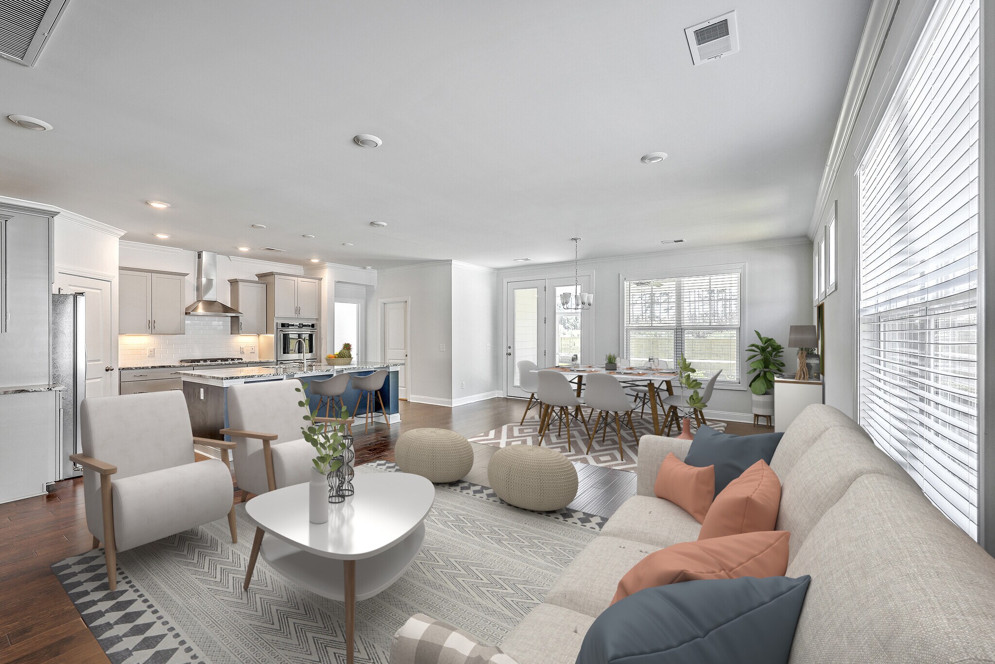 Open Concept Living Space - 316 Long Pier St