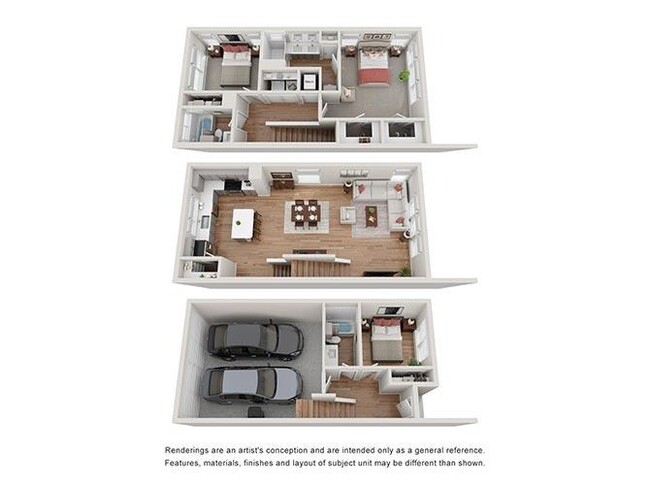 Floorplan - Villae ATX Luxury Rental Townhomes