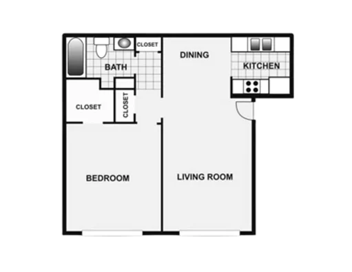 Floorplan - Oakmont Apartment Homes