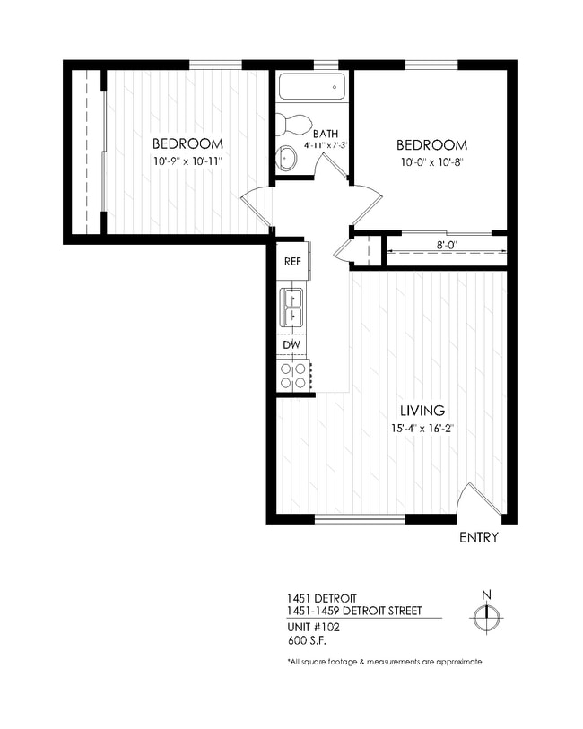 Floorplan - 1451 Detroit