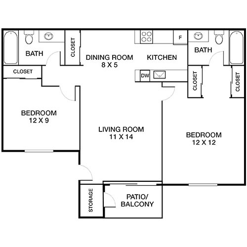 Floorplan - Mariners Cove Apartments