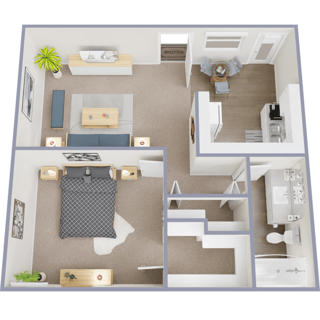 Floorplan - Country Club Apartments