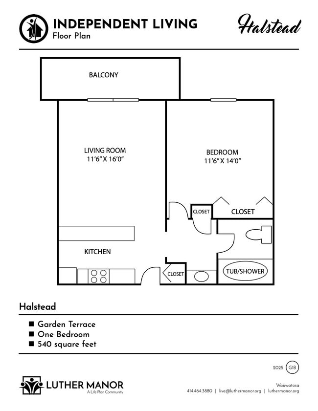 Floorplan - The Terrace at Luther Manor