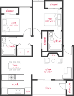 Floorplan - Vibe Apartments