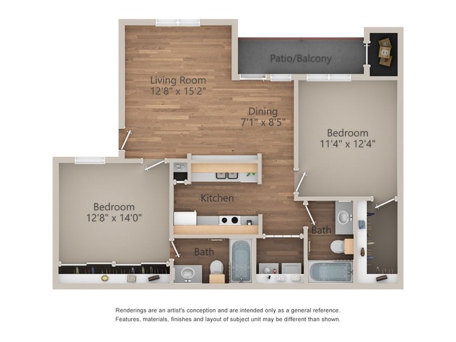 Floorplan - Arbors at Wolf Pen Creek Apartments