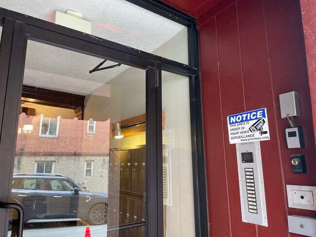 24-hour video surveillance at entrance door - 5523 Ellsworth Ave