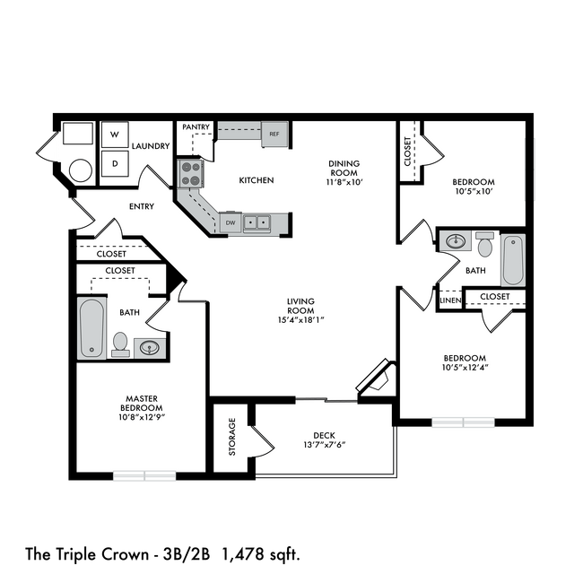 Floorplan - The Crossings at Chapel Hill