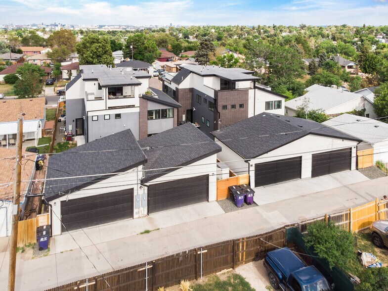 Aerial view of the two car garage - 963 Tennyson St
