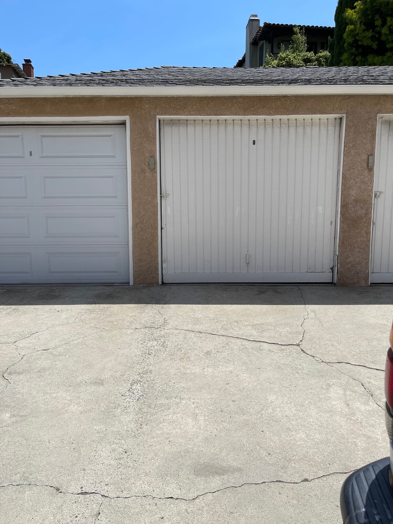 Single garage with remote in shared double - 702 S Pacific Coast Hwy