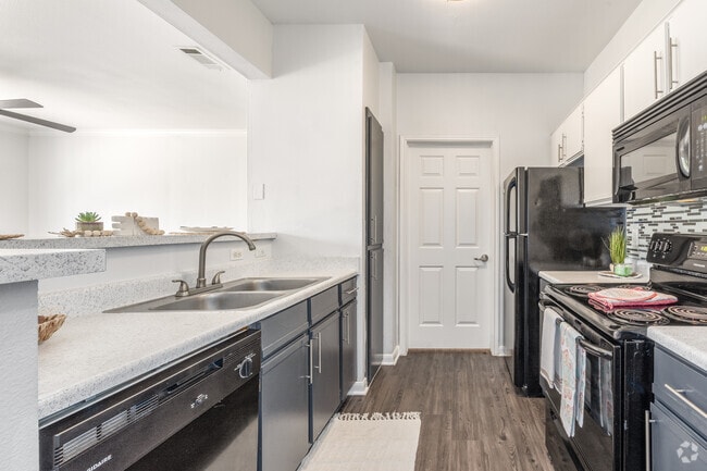 1BR, 1BA Kitchen - The Jax