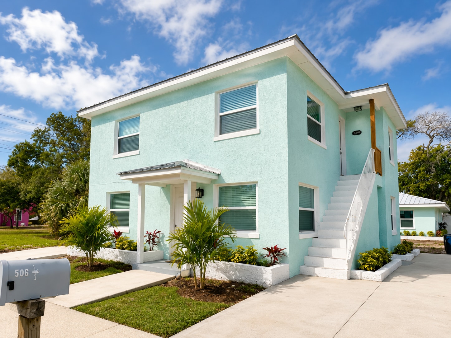 Front Elevation-Double Driveway for ample parking! - 504 Engman St