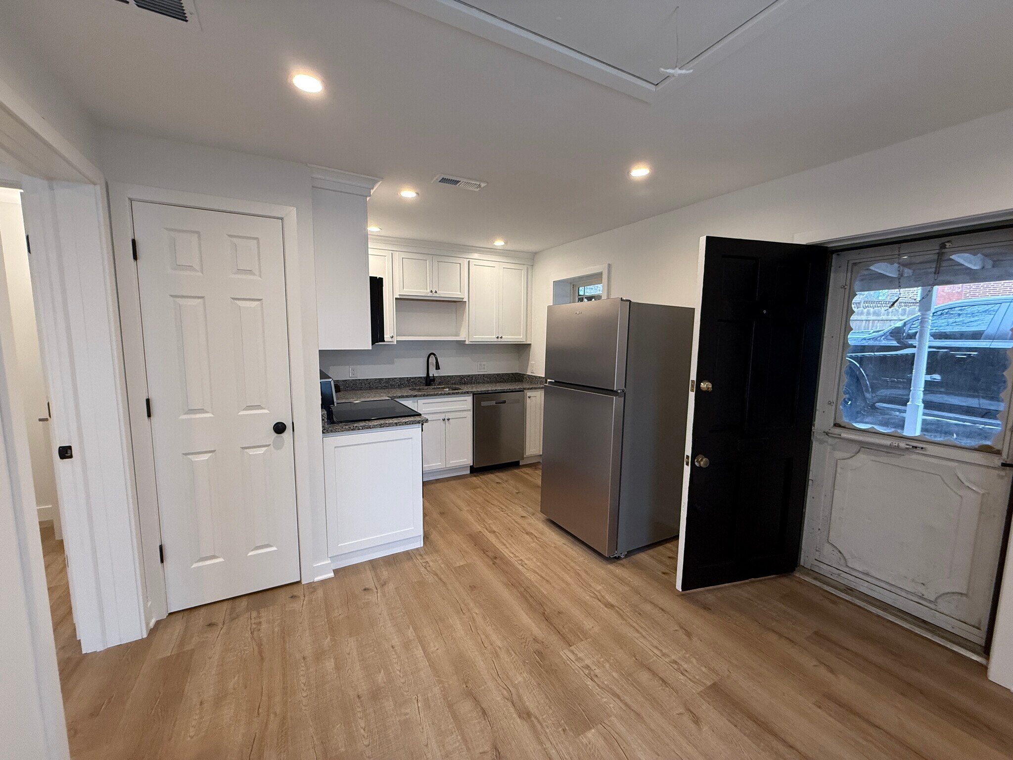 Kitchen - view from living room - 303 Wollerton St