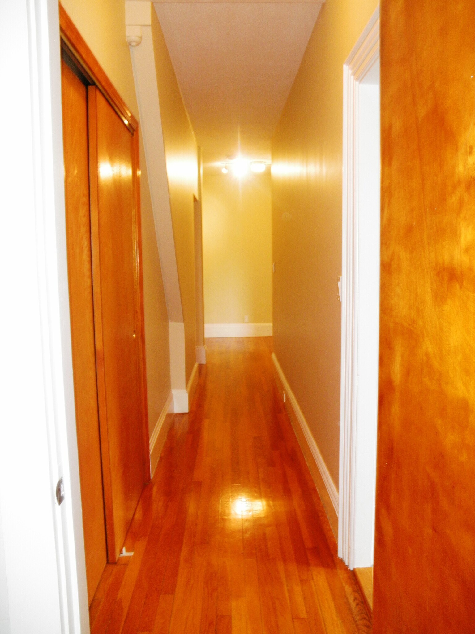 View of 1st flr hallway from bathroom - 129 Brown St