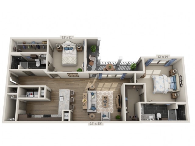 Floorplan - Overture Fair Ridge 62+ Active Adult Apart...