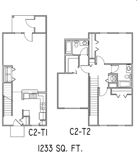 3BR/2BA - The Oaks at Stone Fountain