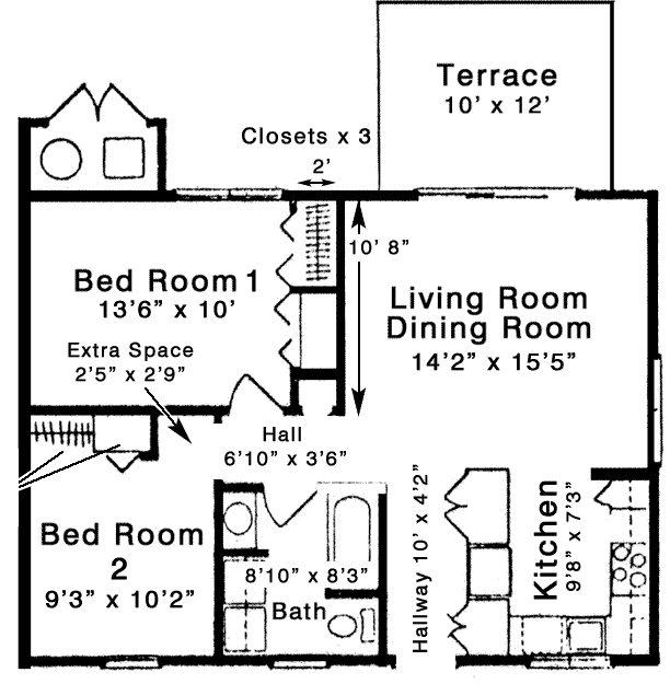 2BR/1BA - Rossmoor Adult Community