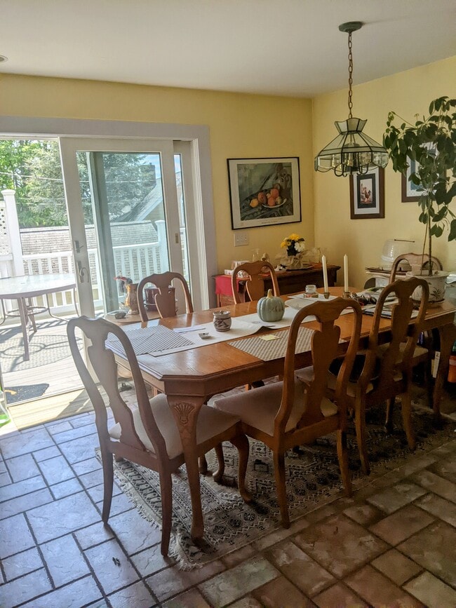 Eat in kitchen with sliding doors to the large deck - 63 Essex St