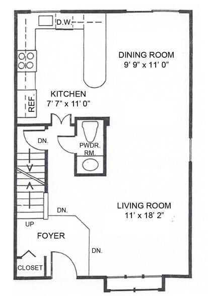 First Floor - 9415 Riverbrink Ct