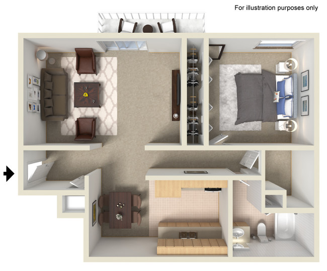 One Bedroom - Shadow Ridge Apartments