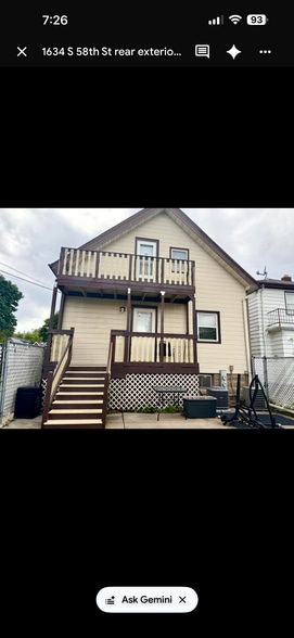 Rear of house - 1634 S 58th St