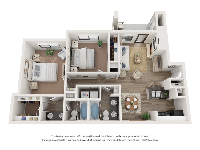 Monarch 2x2 - The Grand Apartment Homes