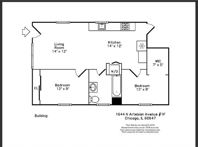 Floor Plan - 1644 N Artesian Ave