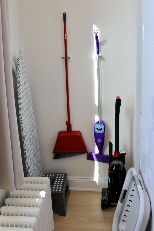 Ironing board/broom/vaccum/swifter/step-stool - 14 N Francisco Ave