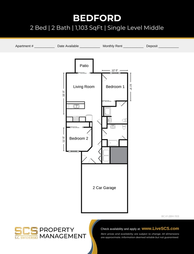 Floorplan - SCS Shawano Apartment Community