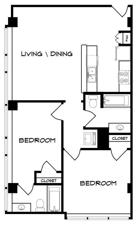 Floorplan - 440 On Third Apartments