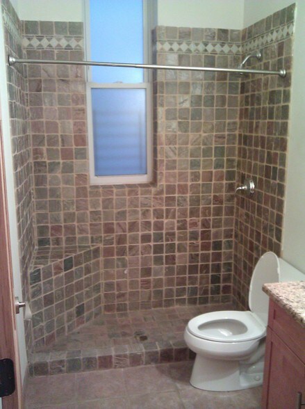 $5K Copper slate shower with seat. - 2740 W Haddon Ave