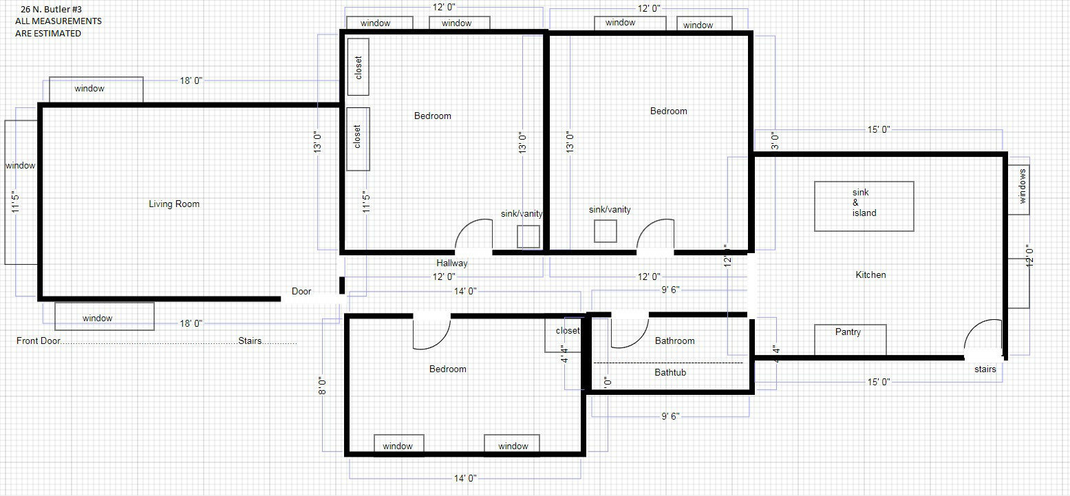 26 N. Butler #3 Blueprint - 26 N Butler St