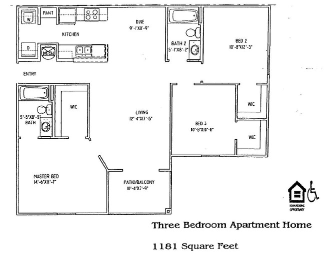 Floorplan - Fountainview Apartments