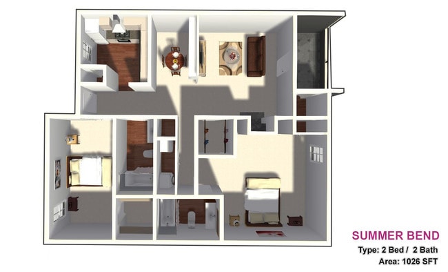 Two Bed / Two Bath - Summer Bend