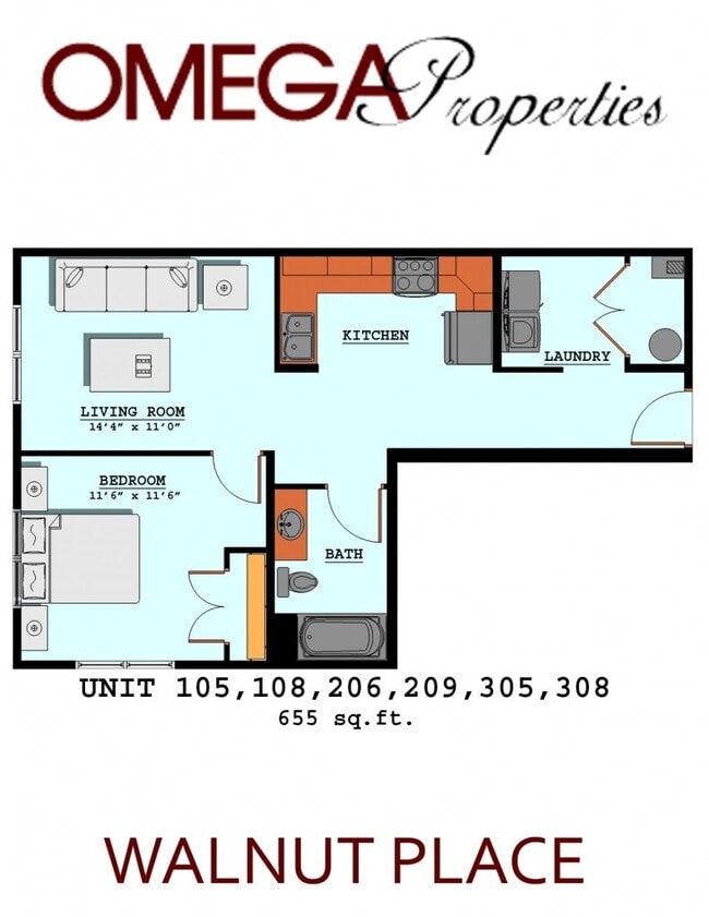Interior Photo - Walnut Place - 340 S. Walnut