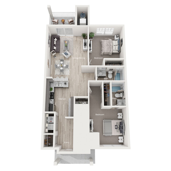 Floorplan - Meadow Creek Flats Apartments