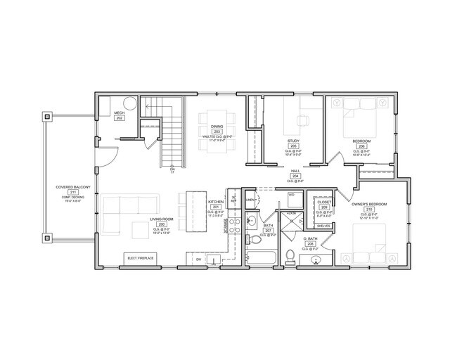 Unit #3 Floor plan - 5337 Drew Ave S