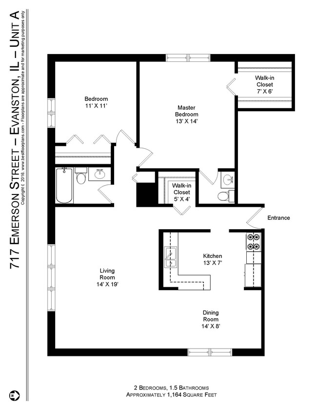 Floorplan - 717 Emerson St.