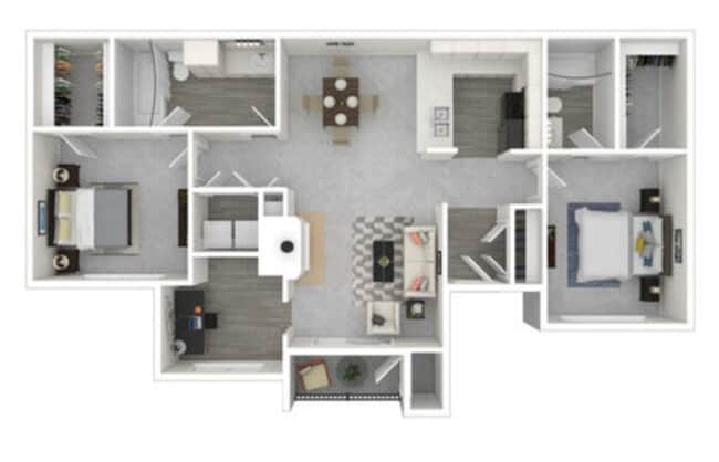 Floorplan - Amherst Apartments