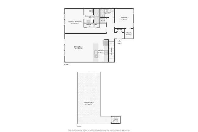 Unit 10 floorplan + Private Roof Deck - 2007 Cambridge St