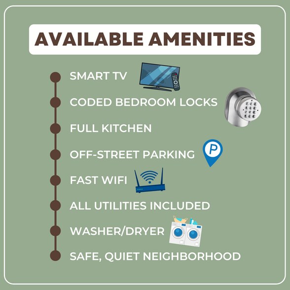 All the amenities to make your stay comfortable. - 2301 North Dr