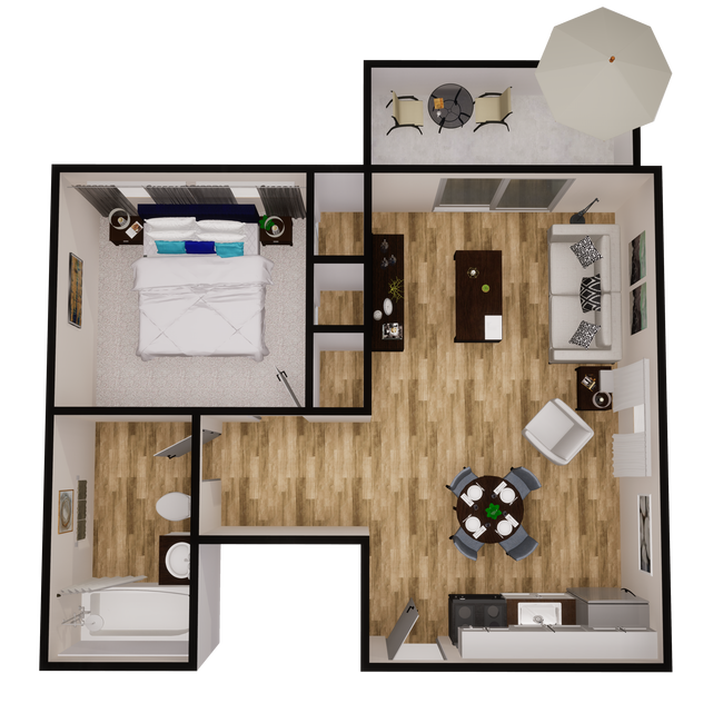 Floorplan - Flats at Pinecliff