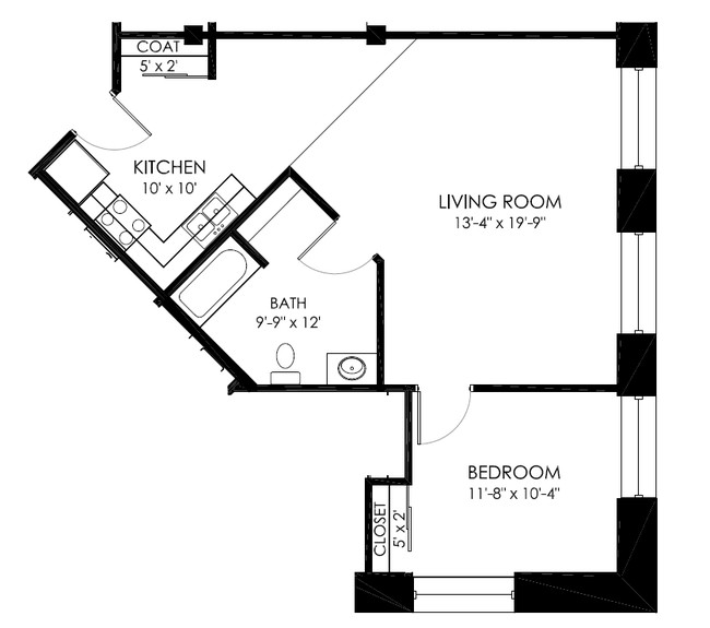 Floorplan - Carnegie Place Apartments