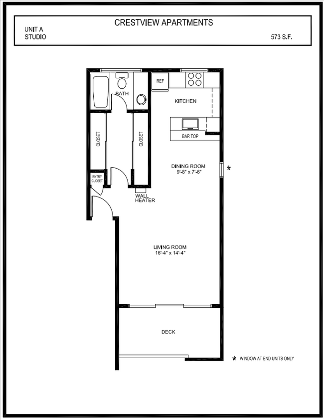 Floorplan - Crestview Apartments