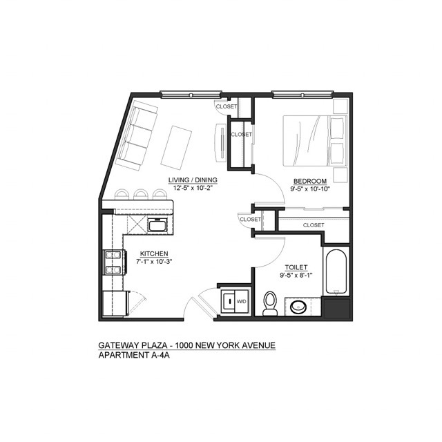 Floorplan: A4-A - Gateway Plaza