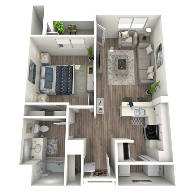 1 Bed 1 Bath 775 SQ FT - Maravillosa at Campus Pointe SENIOR 55+