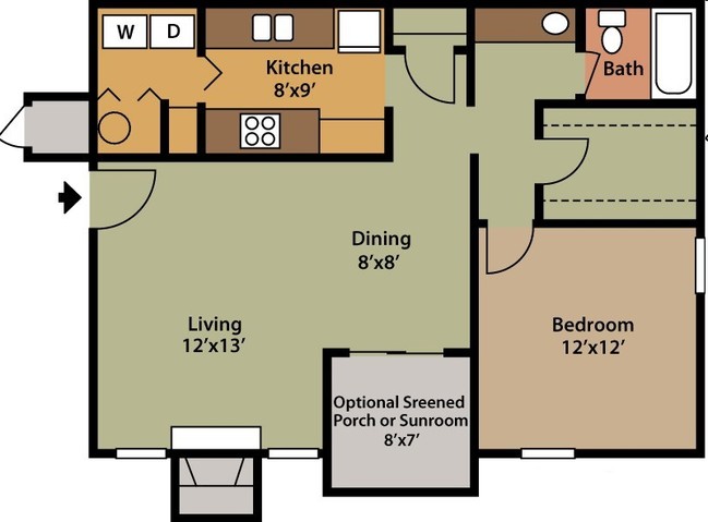 1BR/1BA - Edgemont